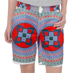 Design Circular Aztec Symbol Pocket Shorts