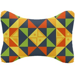 Background Geometric Color Seat Head Rest Cushion by Pakrebo