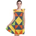 Background Geometric Color Tie Up Tunic Dress View1