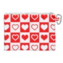 Background Card Checker Chequered Canvas Cosmetic Bag (XL) View2