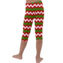 Christmas Paper Scrapbooking Pattern Kids  Lightweight Velour Capri Leggings  View4