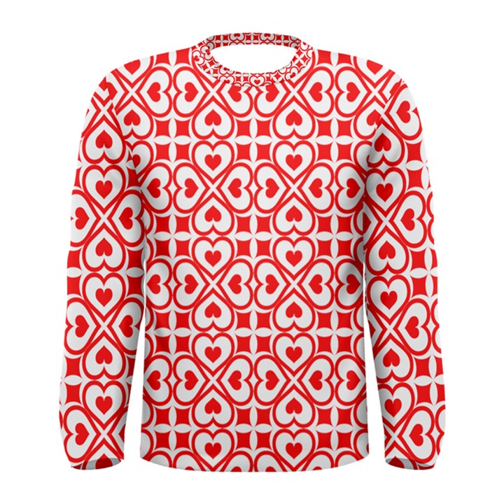 Background Card Checker Chequered Men s Long Sleeve Tee