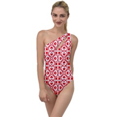 Background Card Checker Chequered To One Side Swimsuit by Pakrebo