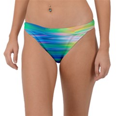 Wave Rainbow Bright Texture Band Bikini Bottom