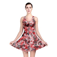 Black Red  Reversible Skater Dress by artifiart