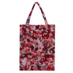 Black Red  Classic Tote Bag by artifiart