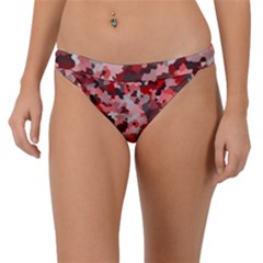 Black Red  Band Bikini Bottom by artifiart