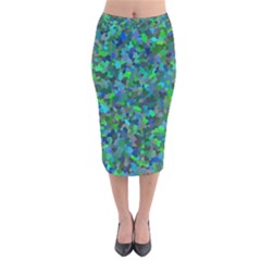 Plega Velvet Midi Pencil Skirt by artifiart