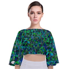 Plega Tie Back Butterfly Sleeve Chiffon Top by artifiart