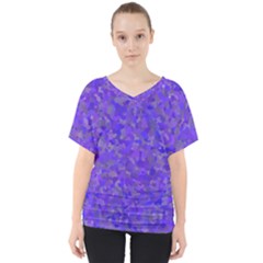 Blur V-neck Dolman Drape Top by artifiart