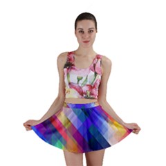 Abstract Background Colorful Pattern Mini Skirt by Pakrebo