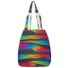 Colorful Background Center Zip Backpack