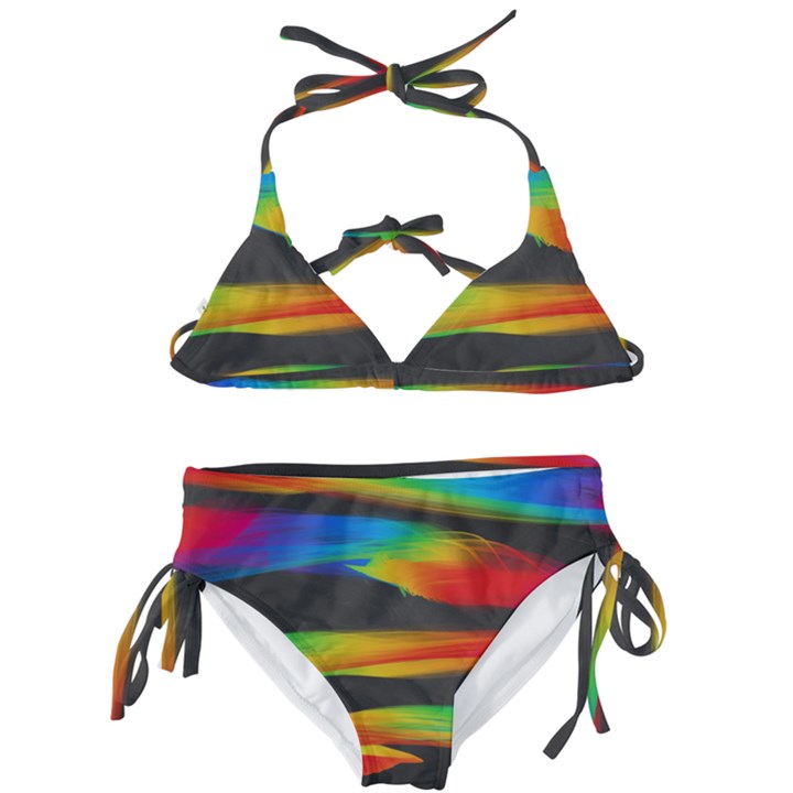 Colorful Background Kids  Classic Bikini Set