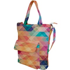 Texture Background Squares Tile Shoulder Tote Bag