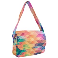 Texture Background Squares Tile Courier Bag