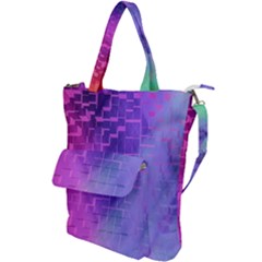 Texture Cell Cubes Blast Color Shoulder Tote Bag by Pakrebo