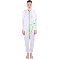 I Lovetennis Hooded Jumpsuit (ladies)  by Greencreations