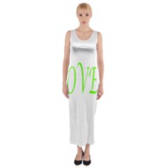 I Lovetennis Fitted Maxi Dress by Greencreations