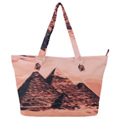 Pyramid Egypt Monumental Full Print Shoulder Bag