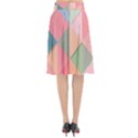 Background Geometric Triangle Flared Midi Skirt View2