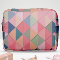 Background Geometric Triangle Make Up Pouch (large)