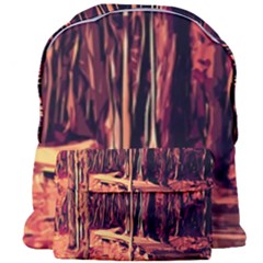 Forest Autumn Trees Trail Road Giant Full Print Backpack by Pakrebo