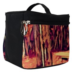 Forest Autumn Trees Trail Road Make Up Travel Bag (small)