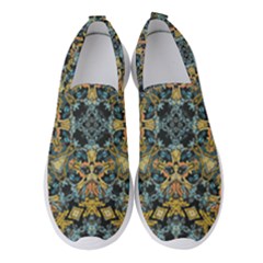 Seamless Texture Ornate Women s Slip On Sneakers