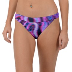 Pattern Color Curve Movement Band Bikini Bottom