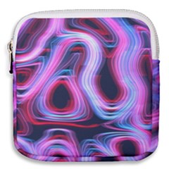 Pattern Color Curve Movement Mini Square Pouch