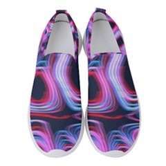 Pattern Color Curve Movement Women s Slip On Sneakers