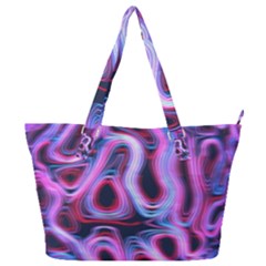 Pattern Color Curve Movement Full Print Shoulder Bag