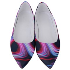 Pattern Color Curve Movement Women s Low Heels