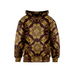 Gold Black Book Cover Ornate Kids  Pullover Hoodie