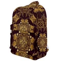 Gold Black Book Cover Ornate Classic Backpack