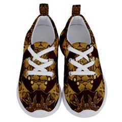 Gold Black Book Cover Ornate Running Shoes by Pakrebo