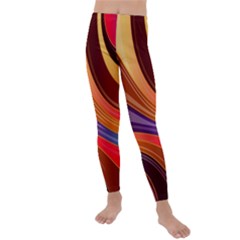 Abstract Colorful Background Wavy Kids  Lightweight Velour Leggings