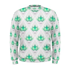 Plant Pattern Green Leaf Flora Men s Sweatshirt by Pakrebo