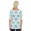 Plant Pattern Green Leaf Flora Wide Neckline Tee View2