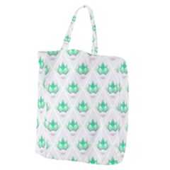 Plant Pattern Green Leaf Flora Giant Grocery Tote by Pakrebo