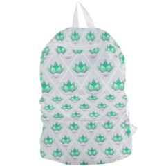 Plant Pattern Green Leaf Flora Foldable Lightweight Backpack by Pakrebo