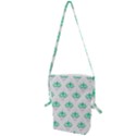 Plant Pattern Green Leaf Flora Folding Shoulder Bag View1