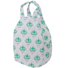 Plant Pattern Green Leaf Flora Travel Backpacks by Pakrebo