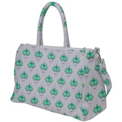 Plant Pattern Green Leaf Flora Duffel Travel Bag