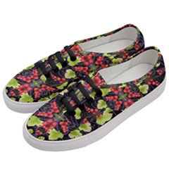 Pattern Berry Red Currant Plant Women s Classic Low Top Sneakers by Pakrebo