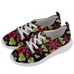 Pattern Berry Red Currant Plant Women s Lightweight Sports Shoes by Pakrebo