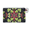 Pattern Berry Red Currant Plant Canvas Cosmetic Bag (Large) View2