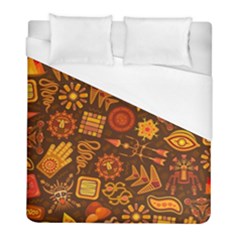 Pattern Background Ethnic Tribal Duvet Cover (full/ Double Size) by Pakrebo