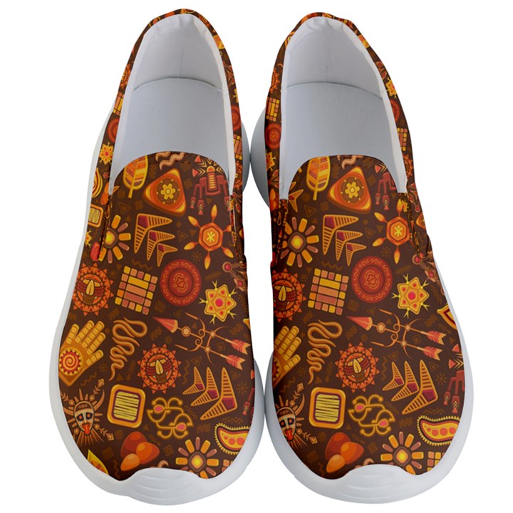 Pattern Background Ethnic Tribal Men s Lightweight Slip Ons