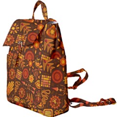 Pattern Background Ethnic Tribal Buckle Everyday Backpack